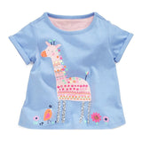 Toddler Girl's Short Sleeve Cotton Top