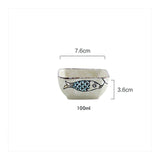 FANCITY Japanese Underglaze Hand-painted 7-inch Ceramic Household Ramen Bowl Soup Bowl Commercial Restaurant Noodle Bowl Large