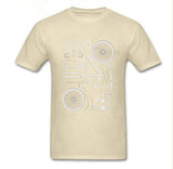 Funny T-shirt Print bicycle MTB T shirts Mountain biker exploded into parts Tee shirt Group Team Clothing tshirt men