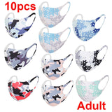 Cool Silk Cotton Face Mouth Mask for Man Woman Washable Reusable Anti Dust Windproof Mouth-muffle Mask Breathable PM2.5