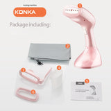 KONKA Handheld Steamer 1500W Powerful Garment Steamer Portable 15 Seconds Fast-Heat Steam Iron Ironing Machine for Home Travel