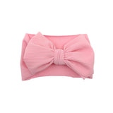 New Baby Girls Headband Toddler Big Bow Hairband Cute Solid Stretch Turban Big Knot Head Wrap Head wear