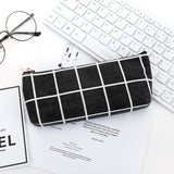 Cute Kawaii Canvas Pencil Case High Capacity Pen Bags Cute Letter Pencil Bags For Girls Gift School Supplies Korean Stationery