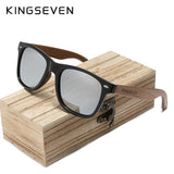 KINGSEVEN Brand  Fashion Handmade Natural Wooden Sunglasses For Men Women Polarized Sun Glasses UV400 Mirror Male Eyewear