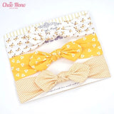 NEW 3pcs/lot baby headband flower print hairwear for newborn baby girl headband for litle girl headbands children