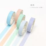 5pcs/lot Decorative Washi Tape Diy Rainbow Sticker Masking Paper Set For Diy Crafts Planners Scrapbooks Bullet Journals Cards