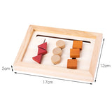 Baby Montessori Toy Wooden Educational Shape Matching Toy Logical Reasoning Training Puzzles Game Children Early Educational Toy