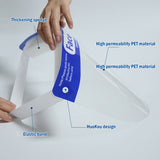 10pcs Safety Full Face Shield Anti-droplet Protective Faceshield Cover Visor Dust Proof Fog Screen Transparent for dropshipping