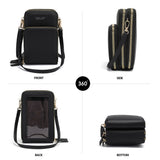 Drop Shipping Crossbody Cellphone Purse Women Touch Screen Bag RFID Blocking Wallet Shoulder Handbag