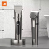 New Xiaomi RIWA Hair Clipper Personal Electric Trimmer Rechargeable Strong Power Steel Cutter Head With LED Screen Washable