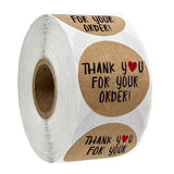 24Types Pink Label Stickers Foil Thank You Stickers 1'' 500pcs Taste Business Order Home Hand madeSticker Wedding Envelope Seals