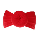 Brand New 0-6Y Newborn Infant Kids Girls Nylon Bow Hairband Headband Stretch Turban Knot Head Wrap Headwear Gifts 21 Colors