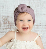 Brand New 0-6Y Newborn Infant Kids Girls Nylon Bow Hairband Headband Stretch Turban Knot Head Wrap Headwear Gifts 21 Colors