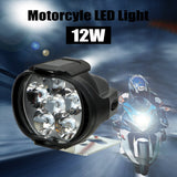 2Pcs Motorcycles Headlight 6500k White Super Bright 6 LED Working Spot Light Motorbike Fog Lamp 1200LM LED Scooters Spotlight