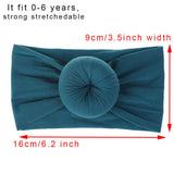 Brand New 0-6Y Newborn Infant Kids Girls Nylon Bow Hairband Headband Stretch Turban Knot Head Wrap Headwear Gifts 21 Colors