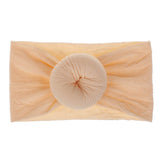 Brand New 0-6Y Newborn Infant Kids Girls Nylon Bow Hairband Headband Stretch Turban Knot Head Wrap Headwear Gifts 21 Colors