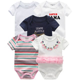 Baby Rompers 5-pack infantil Jumpsuit Boy&girls clothes Summer High quality Striped newborn ropa bebe Clothing Costume