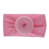 Brand New 0-6Y Newborn Infant Kids Girls Nylon Bow Hairband Headband Stretch Turban Knot Head Wrap Headwear Gifts 21 Colors