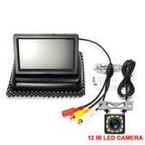4.3 inch HD Foldable Car Rear View Monitor Reversing LCD TFT Display with Night Vision Backup Rearview Camera for Vehicle