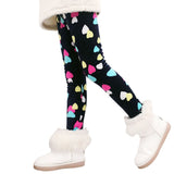 Children Pants Autumn Winter Baby Leggings Colorful Print Flower Butterfly Love Girls Pants
