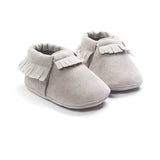 PU Suede Leather Newborn Baby Moccasins Shoes Soft Soled Non-slip Crib First Walker