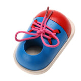 Montessori Learning Educational Toys For Children Wooden Toys Lacing Shoes Creative Puzzle Games Wooden Puzzles Popular Toy