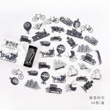 40pcs/lot Old Times Vintage Floral Stickers Set Scrapbooking Stickers For Bullet Journal Planner Diy Crafts Scrapbooking