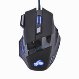 VODOOL Wired Gaming Mouse 7 Buttons 5500 DPI LED Optical Computer Mouse Gamer Mice For PC Laptop Notebook USB Cable Game Mouse