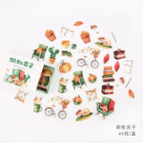 40pcs/lot Old Times Vintage Floral Stickers Set Scrapbooking Stickers For Bullet Journal Planner Diy Crafts Scrapbooking