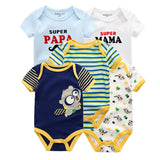 Baby Rompers 5-pack infantil Jumpsuit Boy&girls clothes Summer High quality Striped newborn ropa bebe Clothing Costume