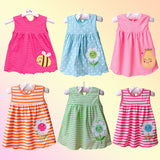 Cotton Flower Design Dress for Kids