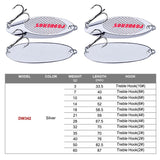 1PCS 3g-28g Metal Spinner Spoon trout Fishing Lure Hard Bait Sequins Noise Paillette Artificial Bait small hard sequins spinner