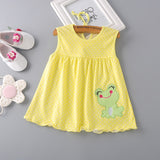 Cotton Flower Design Dress for Kids