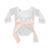 Newborn Photography Props Baby Girl Kids Bow Clothing Overalls Princess Playsuits Overalls Clothing Lace Romper Studio Shoot