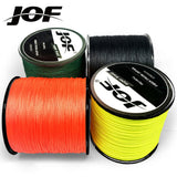 JOF 500M 300M 100M Multicolour PE Braided Wire 4 Strands Multifilament Japanese Fishing Line