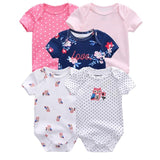 Baby Rompers 5-pack infantil Jumpsuit Boy&girls clothes Summer High quality Striped newborn ropa bebe Clothing Costume