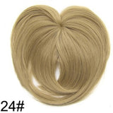 Similler White Black Brown Gold Fake Fringe Clip In Blunt Bangs Synthetic Hair Extensions With High Temperature Fiber