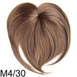 Similler White Black Brown Gold Fake Fringe Clip In Blunt Bangs Synthetic Hair Extensions With High Temperature Fiber