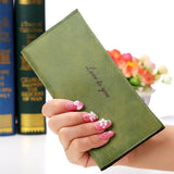 Hot sale new fashion high capacity women wallets lady girl casual long clutch wallet female PU leather flip up card holder purse