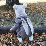 LZH Autumn Winter Infant Clothing Overalls Baby Rompers