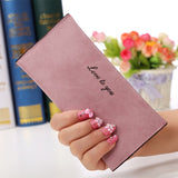 Hot sale new fashion high capacity women wallets lady girl casual long clutch wallet female PU leather flip up card holder purse