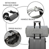 Modoker Garment Travel Bag with Shoulder Strap Duffel Bag Carry on Hanging Suitcase Clothing Business Bags Multiple Pockets Grey