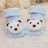 Baby Socks Floor Non-slip Cotton Cartoon Doll socks with bells Baby Girls Boys Soft  Cute Boots