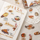 40pcs/lot Old Times Vintage Floral Stickers Set Scrapbooking Stickers For Bullet Journal Planner Diy Crafts Scrapbooking