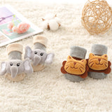 Baby Socks Floor Non-slip Cotton Cartoon Doll socks with bells Baby Girls Boys Soft  Cute Boots