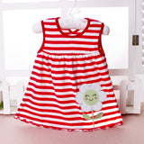 Cotton Flower Design Dress for Kids