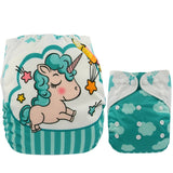 Ohbabyka Eco-friendly Diaper Cover Wrap Washable Diapers Couches Lavables Baby Nappy Reusable Nappy Baby Pocket Cloth Diapers