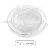 6pcs Silicone Cover Stretch Lids Reusable Airtight Food Wrap Covers Keeping Fresh Cover Kitchen Cooking Cookware Tool