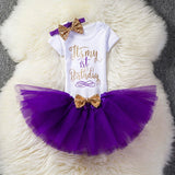 Baby Girl First Birthday Outfit Ensemble One Year Little Girl Dress Clothing Baby Child Summer Clothes Infant Christening Suits