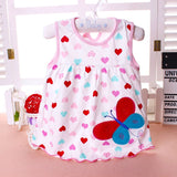 Cotton Flower Design Dress for Kids